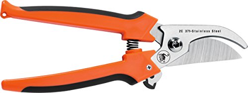 due-cigni-gartenschere-bypass-orange-bis-2-cm image 2