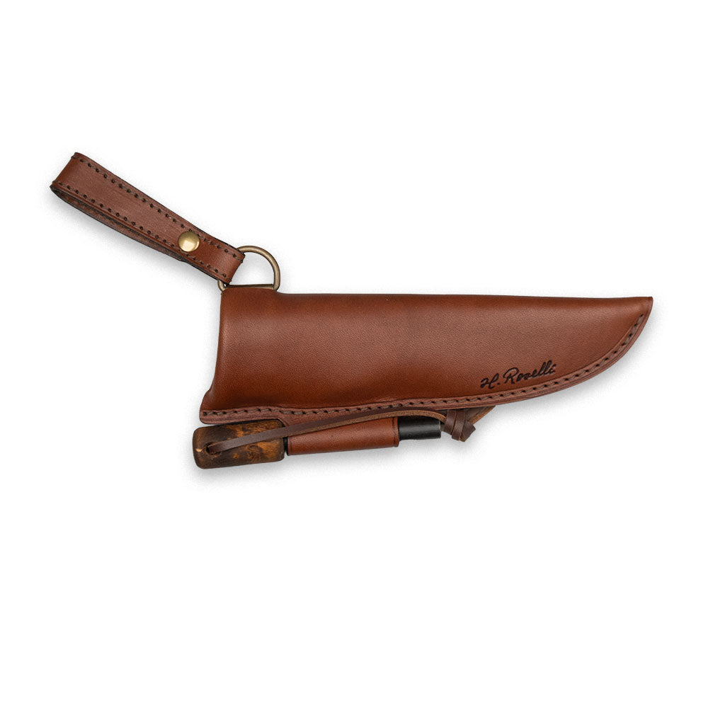 roselli-tuppi-lederscheide-dunkel-metallfeder-er-puukko image 4