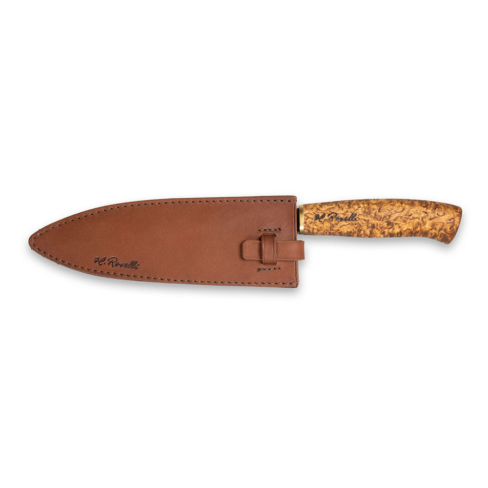 roselli-gyuto-kochmesser-carbonstahl-mit-lederscheide image 5