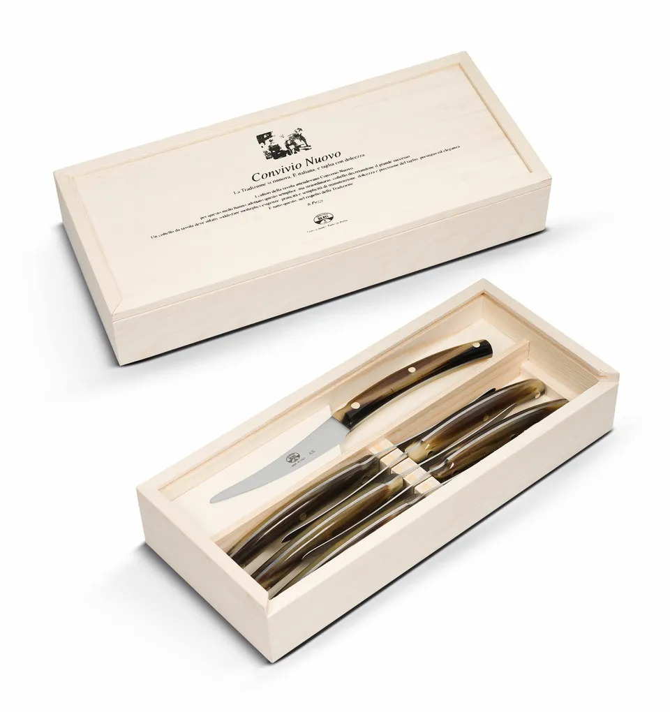 berti-convivio-nuovo-tischmesser-set-6-tlg-holzbox-cornotech image 1