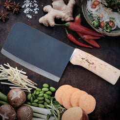 roselli-kitchen-chinesisches-kochmesser-carbon-messerst-nder image 2