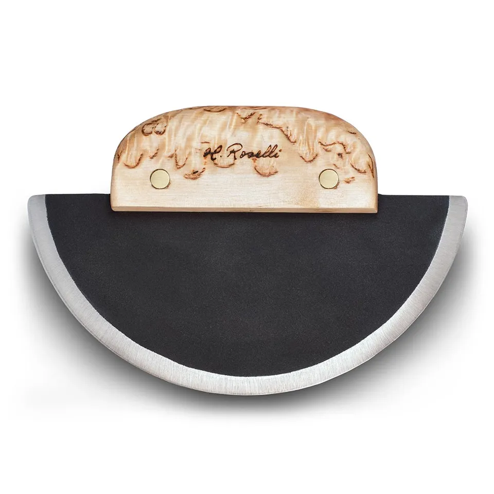 roselli-ulu-wiegenmesser-carbonstahl-birke-mit-st-nder image 1