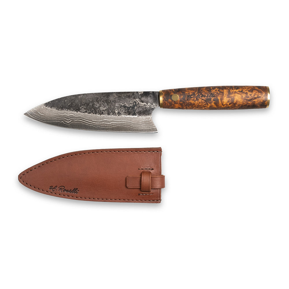 roselli-santoku-k-chenmesser-damast-maserbirke-mit-lederschutz image 3