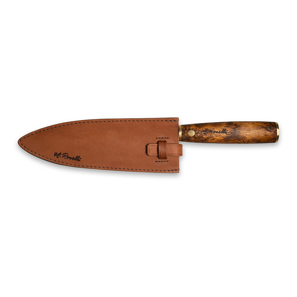 roselli-gyuto-kochmesser-uhc-geschenkbox-holz-mit-lederscheide image 3
