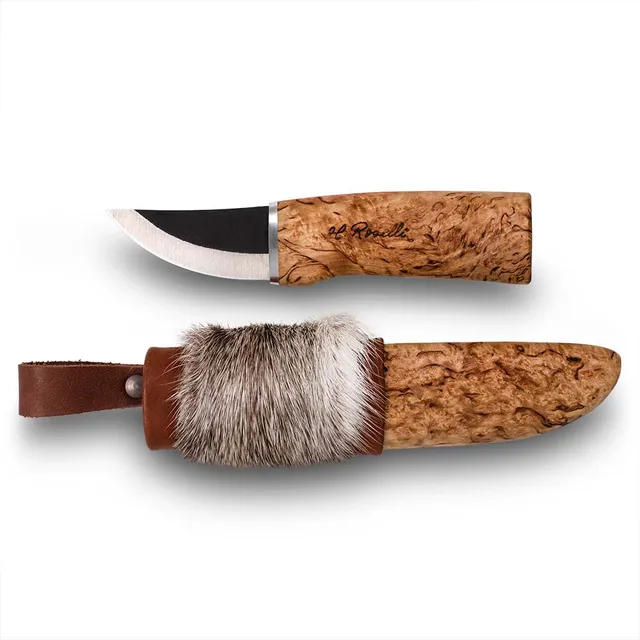 roselli-grandfather-knife-outdoormesser-fell-lederscheide image 1