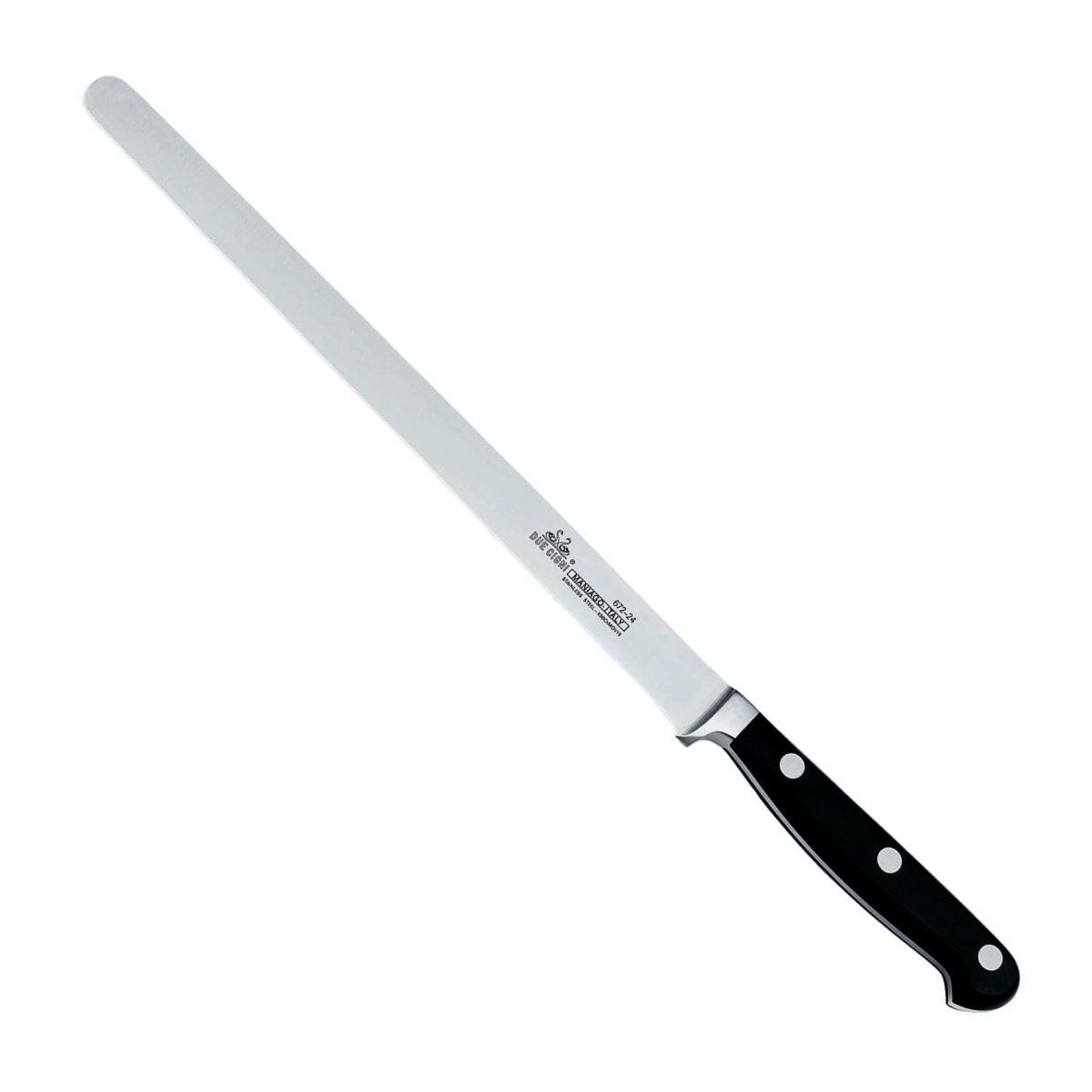 due-cigni-tuscany-9-zoll-schinkenmesser-schwarz-aufschnittmesser image 1