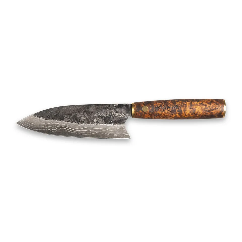 roselli-santoku-k-chenmesser-damast-maserbirke-mit-lederschutz image 1