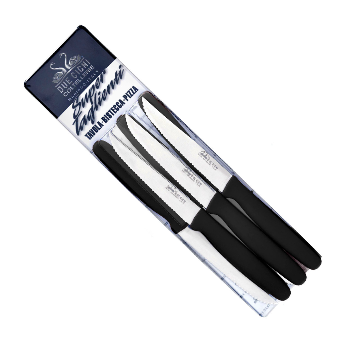 due-cigni-classica-steakmesser-set-6-tlg-gezahnt-schwarz image 1