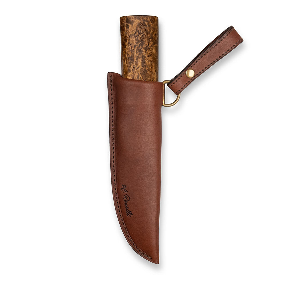roselli-jagdmesser-karbonstahl-dunkler-birken-griff image 3