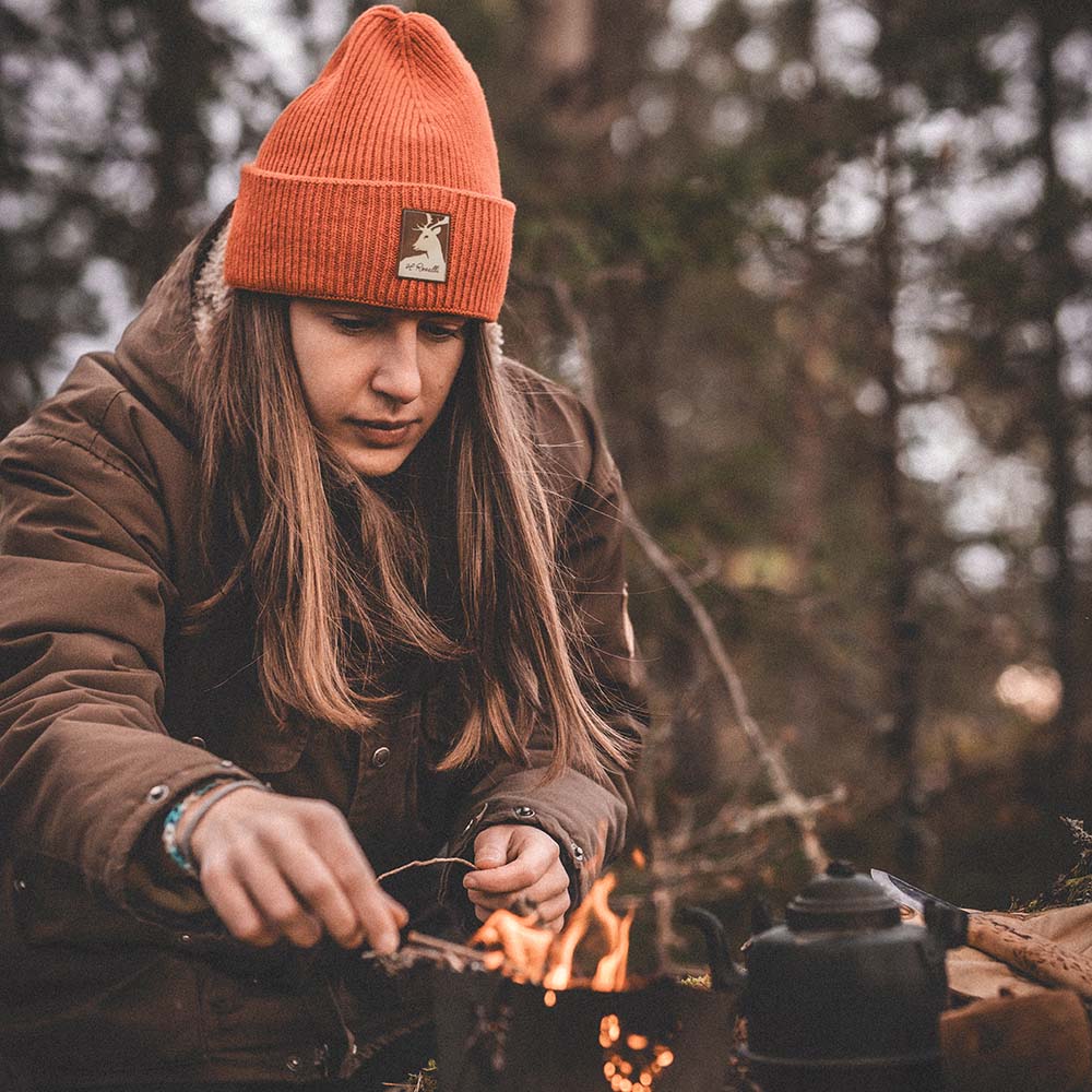 roselli-hunting-beanie-m-tze-orange-kaschmir-merino image 3