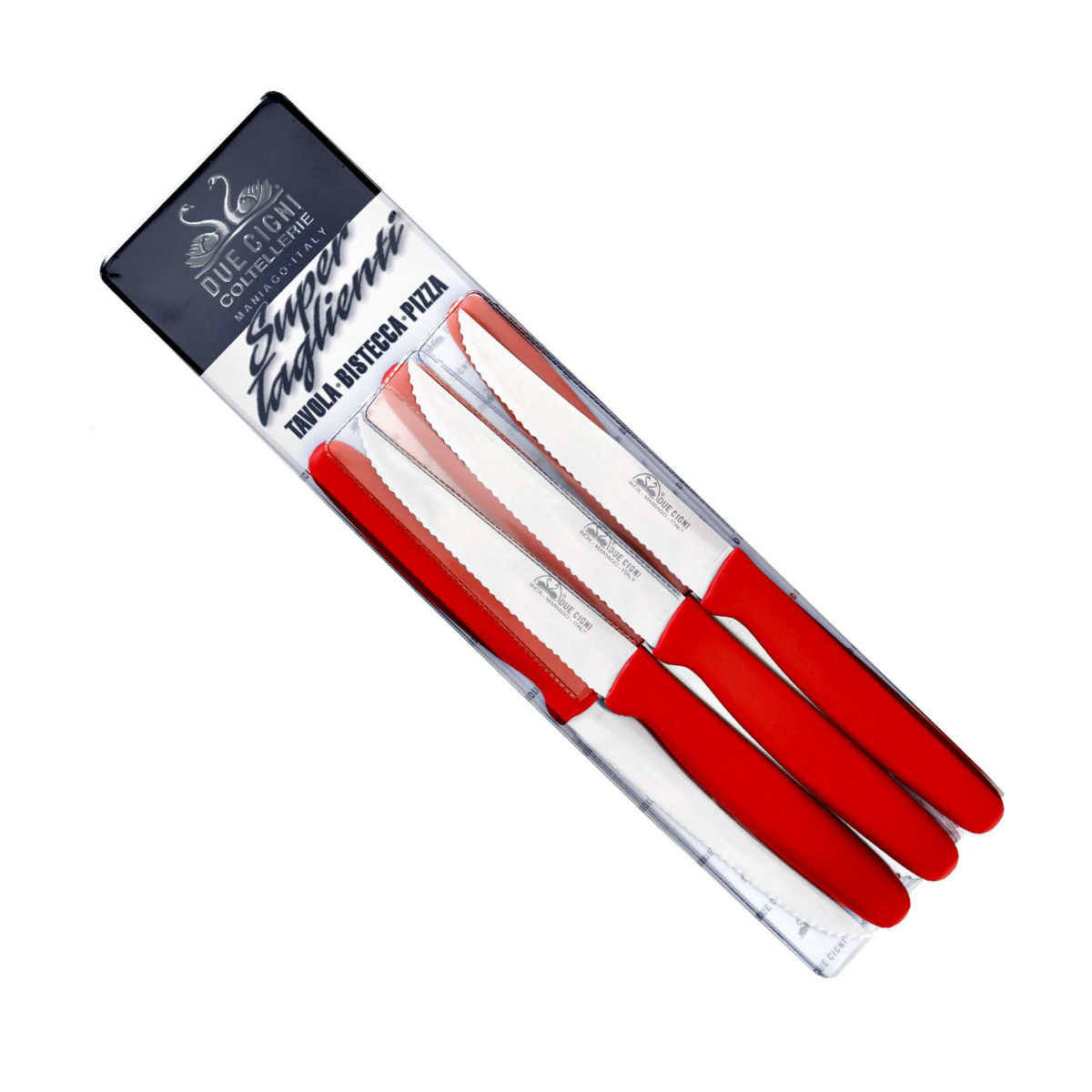 due-cigni-classica-steakmesser-set-6-tlg-rot-11-cm-wellenschliff image 1
