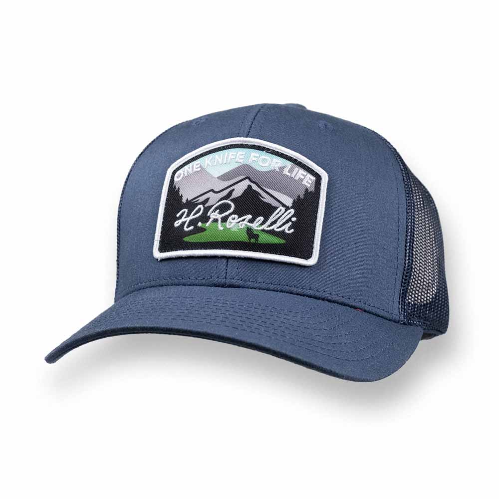 roselli-trucker-cap-bestickt-baumwolle-blau-verstellbar image 1