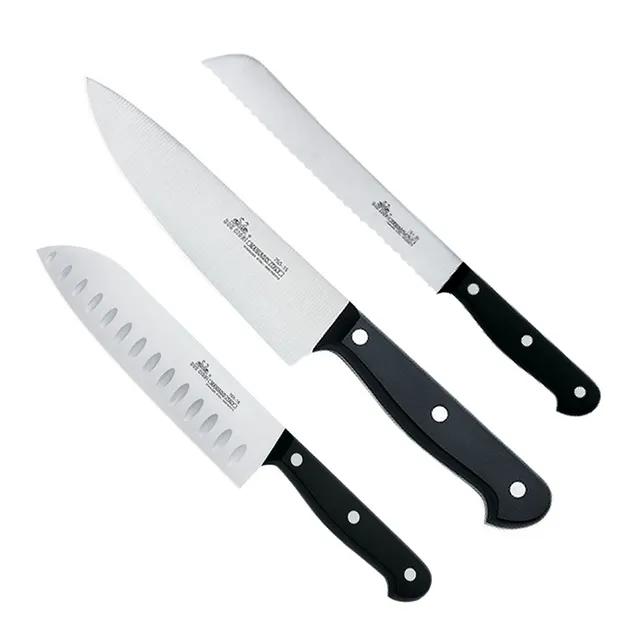 due-cigni-classica-messerset-3-teilig-koch-brot-santoku image 1