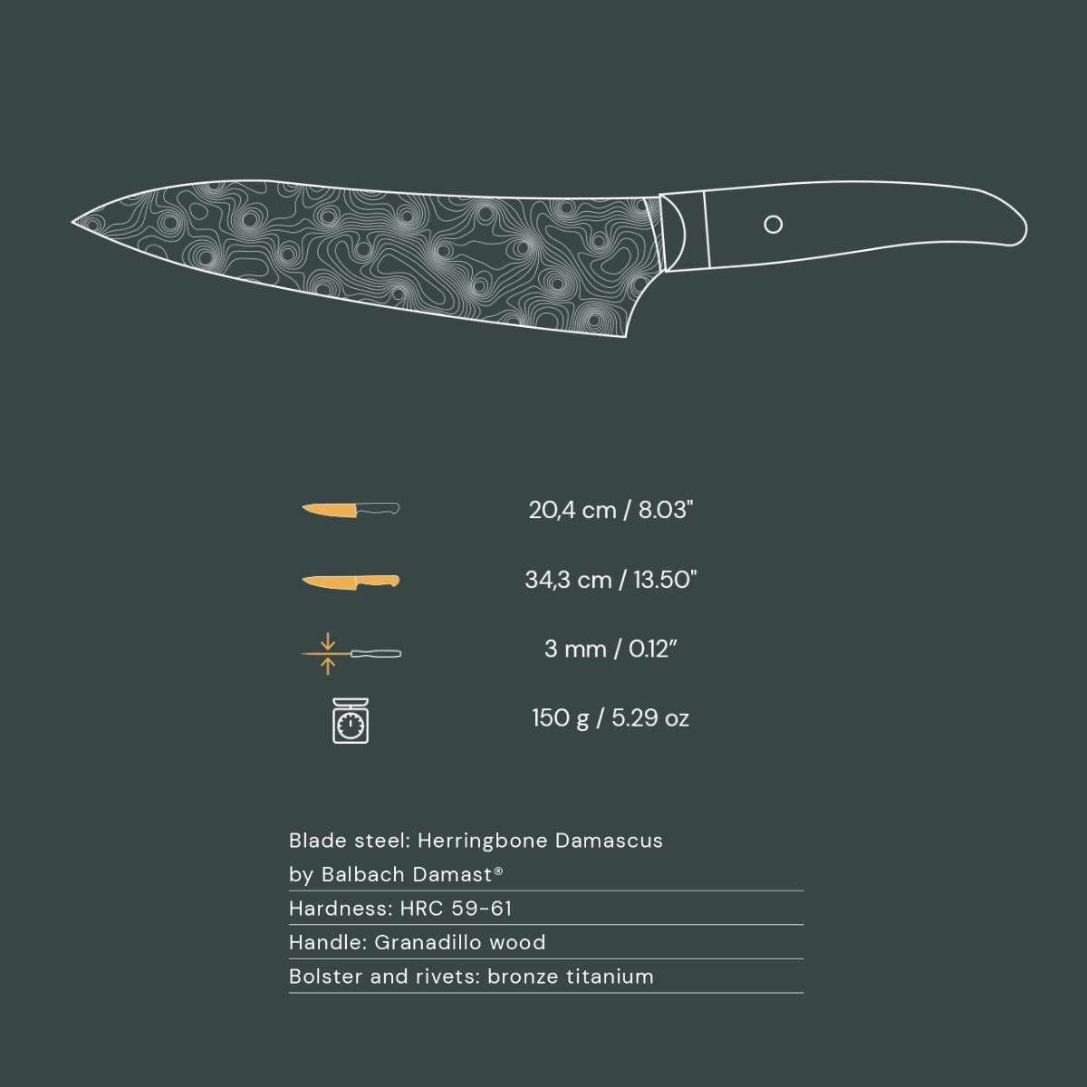 due-cigni-coquus-kochmesser-damast-mit-granadillogriff image 4