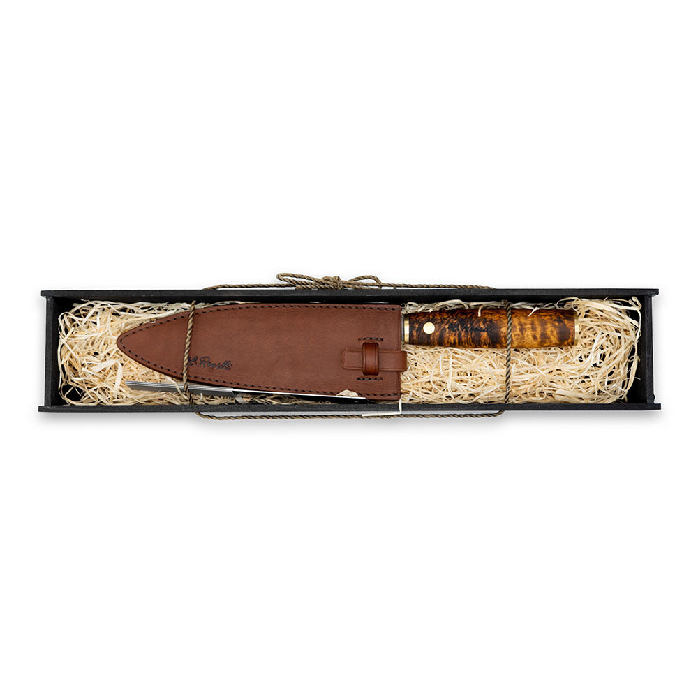 roselli-gyuto-kochmesser-uhc-geschenkbox-holz-mit-lederscheide image 1