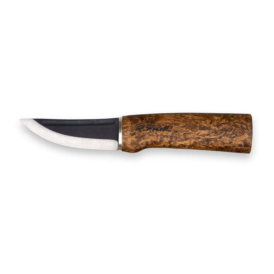 roselli-jagdmesser-karbonstahl-dunkler-birken-griff image 1