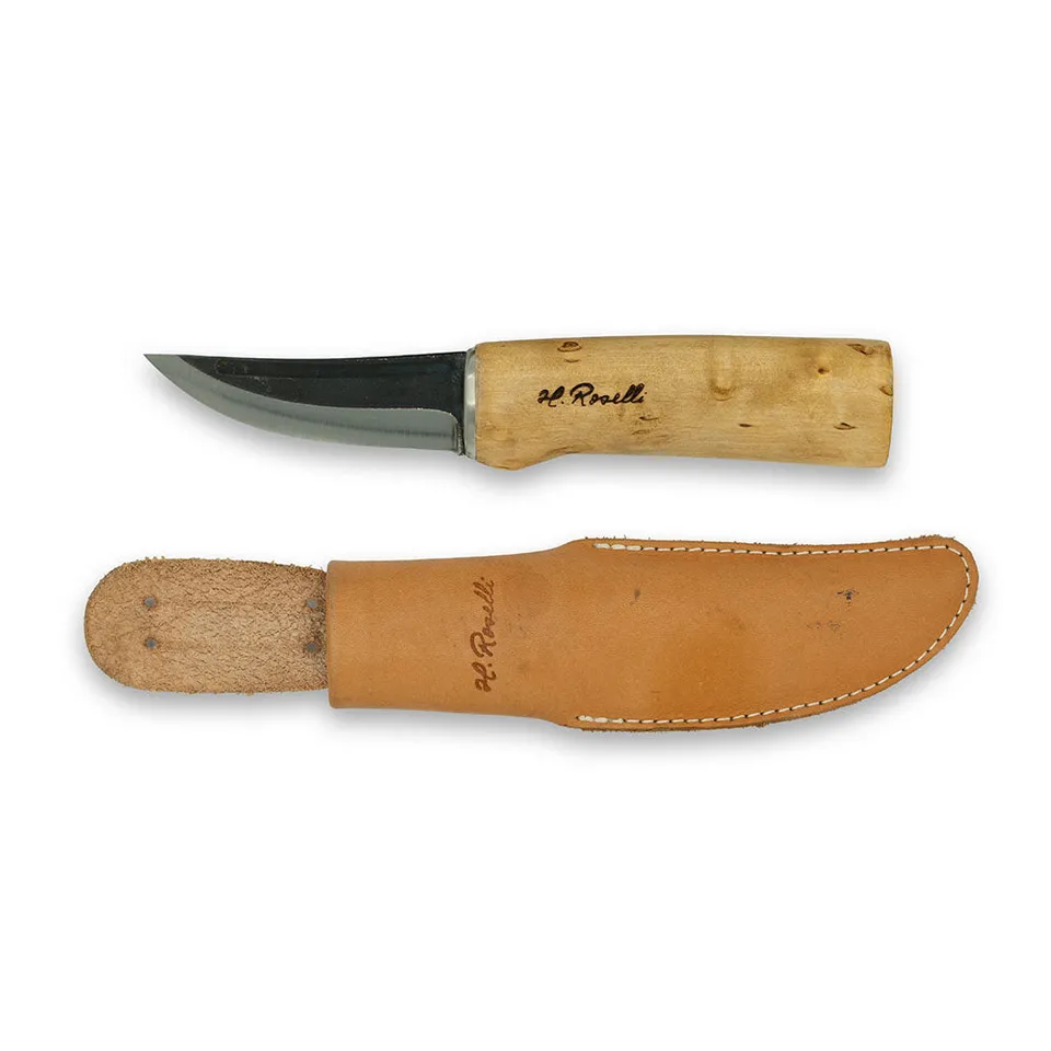 roselli-er-puukko-47-outdoormesser-carbon-general-berholt image 1