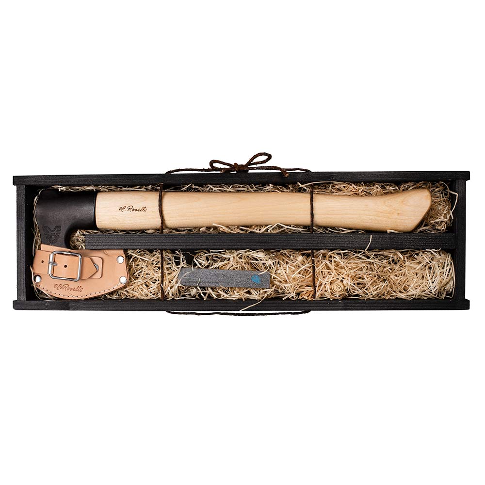 roselli-axe-outdoor-axt-langstiel-geschenkbox-mit-schleifstein image 1