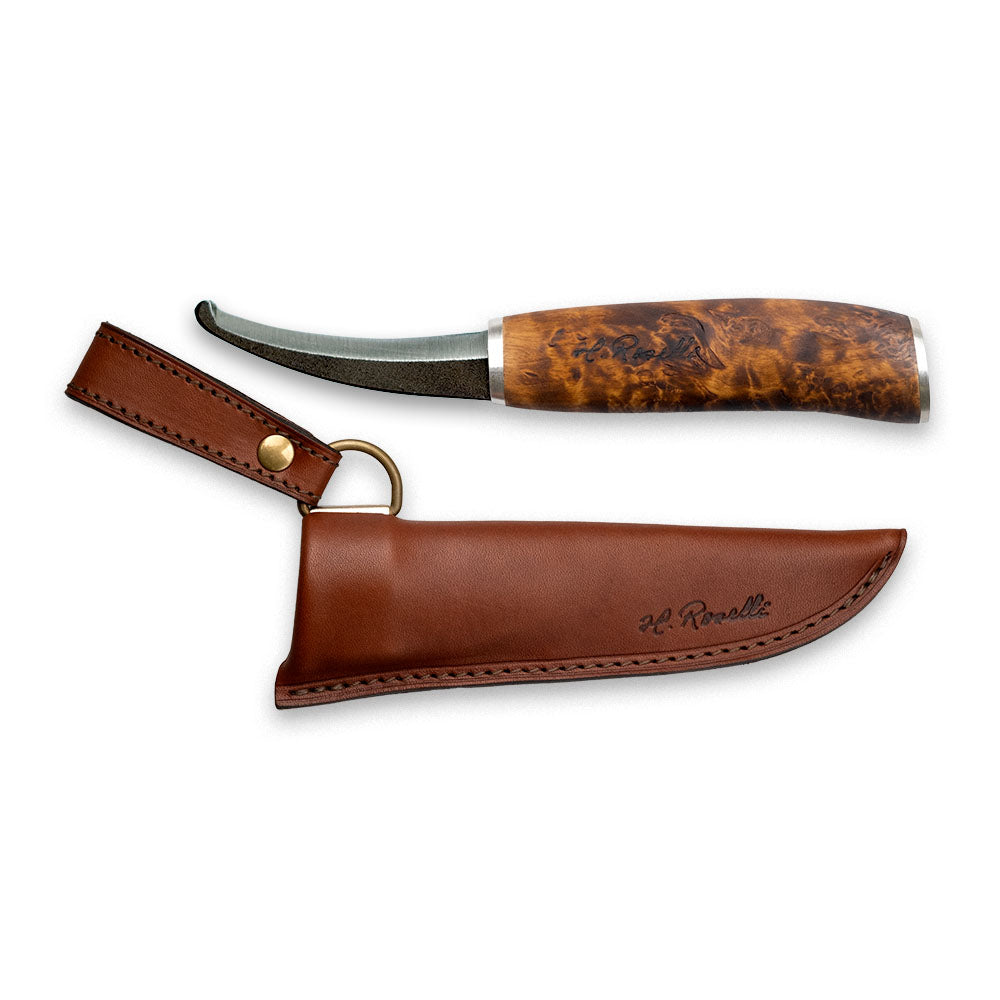 roselli-avauspuukko-jagdmesser-rundspitze-silber-85-mm image 3