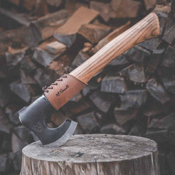 roselli-overstrike-guard-axtschutz-leder-stielschutz-hell-dunkel image 2