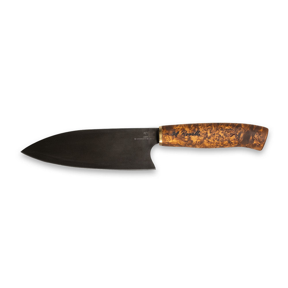 roselli-santoku-k-chenmesser-carbonstahl-maserbirke-lederscheide image 3