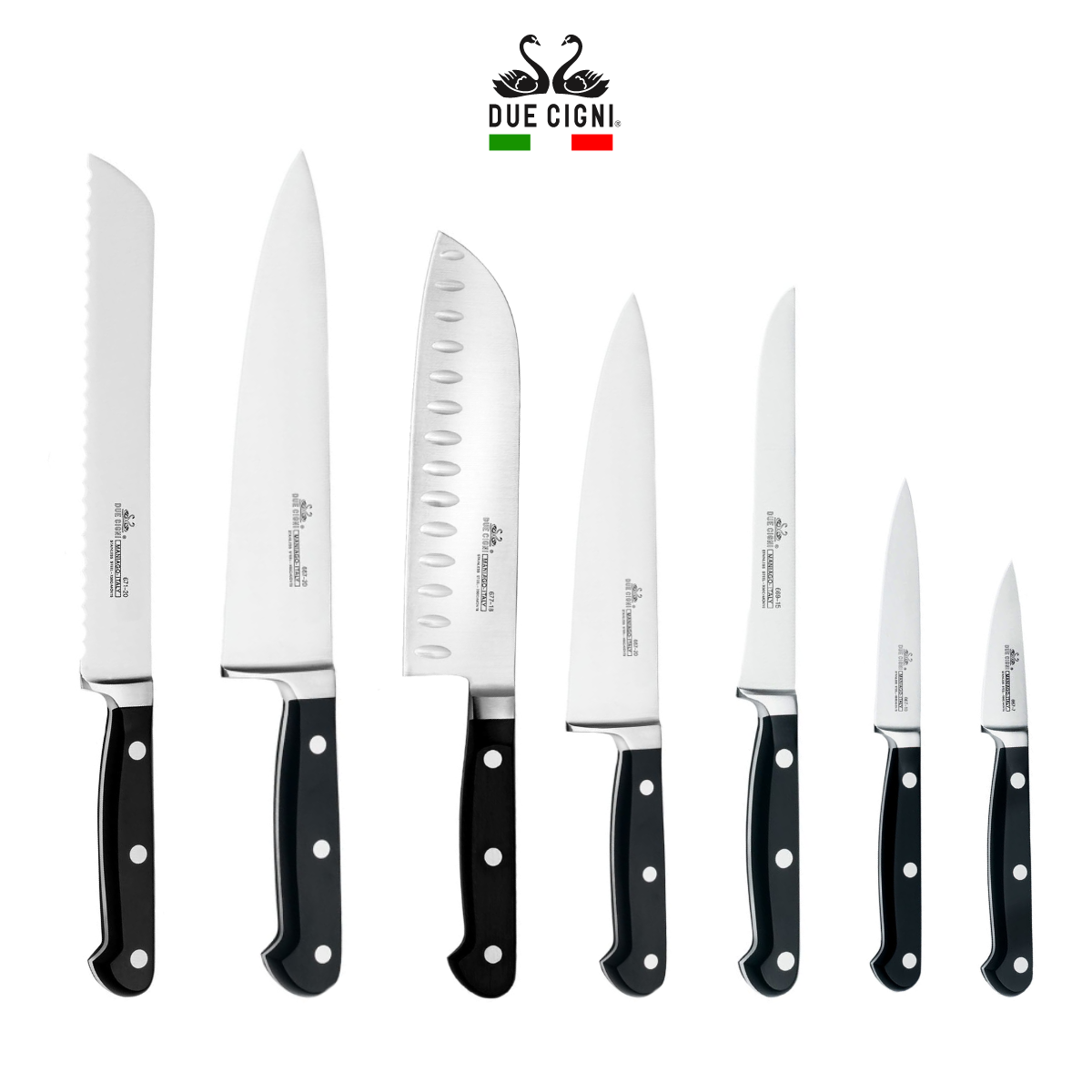 due-cigni-florence-messerset-7-tlg-kochmesser-brotmesser-santoku image 1
