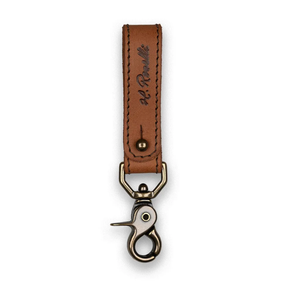 roselli-schl-sselanh-nger-leder-d-ring-kupfer image 1