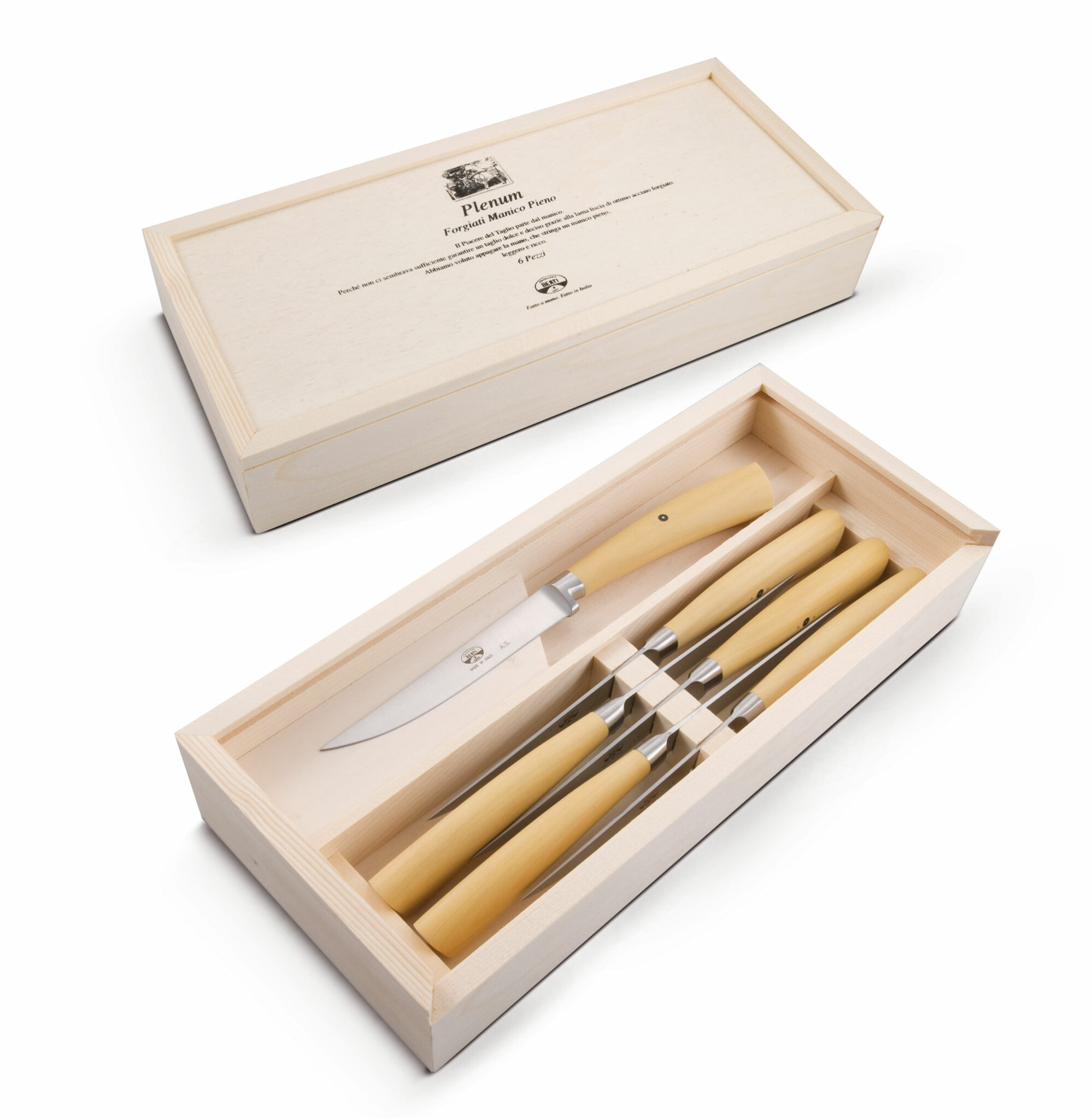 berti-plenum-steakmesser-6-tlg-rinderhorn-holzbox image 4
