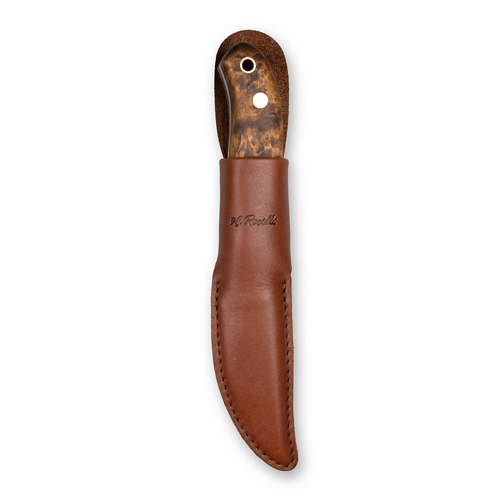 roselli-nikkarinpuukko-full-tang-schnitzmesser-carbon-lederscheide image 7
