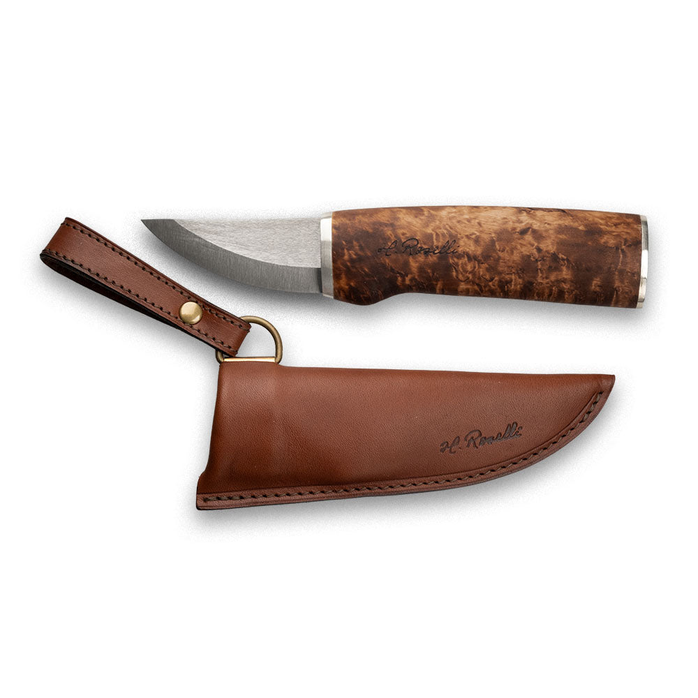 roselli-uhc-vaarinpuukko-silber-puukko-75-mm-jagdmesser image 2