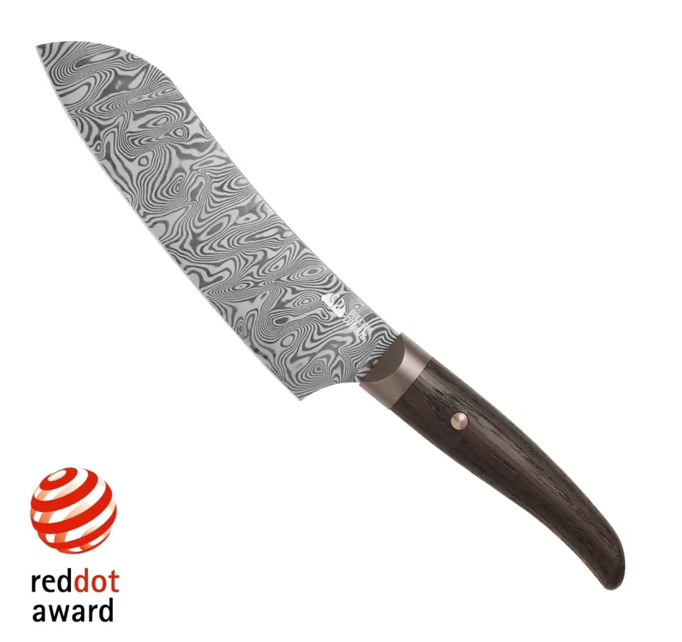 due-cigni-coquus-santokumesser-damast-holzgriff image 1