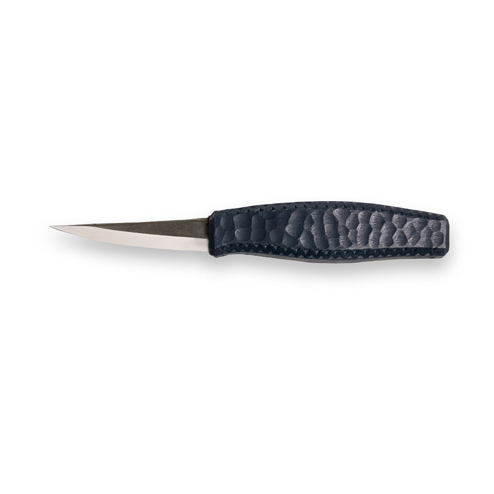 roselli-waldemarson-schnitzmesser-kurze-klinge-indigoblau image 2